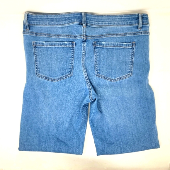 J. Jill Authentic Straight Leg-Ankle Jeans 10 Petite 10P Boyfriend Denim - Picture 4 of 7